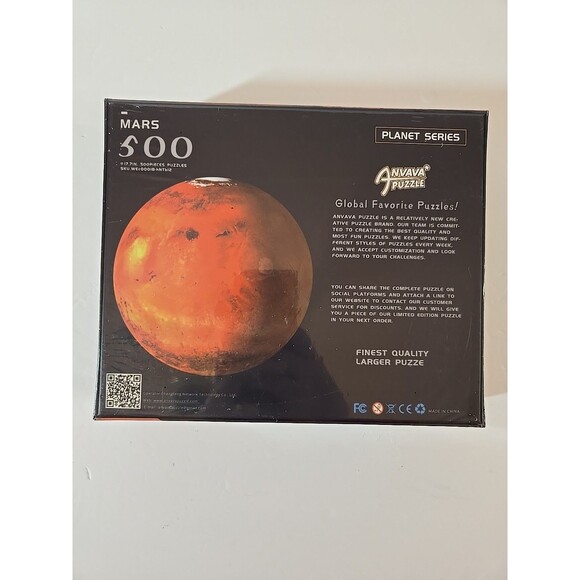 Anvava Puzzle Planet Series Mars 500 PC New Factory Sealed - Picture 4 of 10